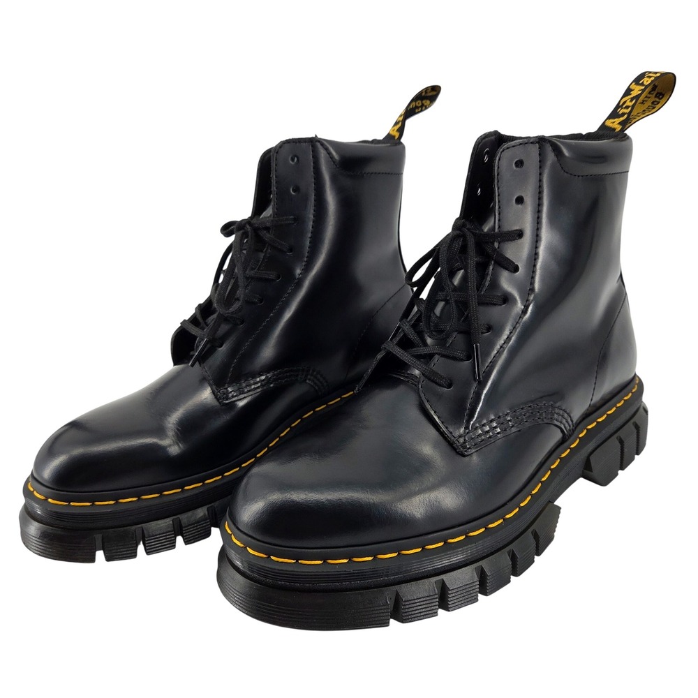 Dr. Martens Rikard 8I Black Platform Combat Boots Mens 9 Womens 10 Streetwear